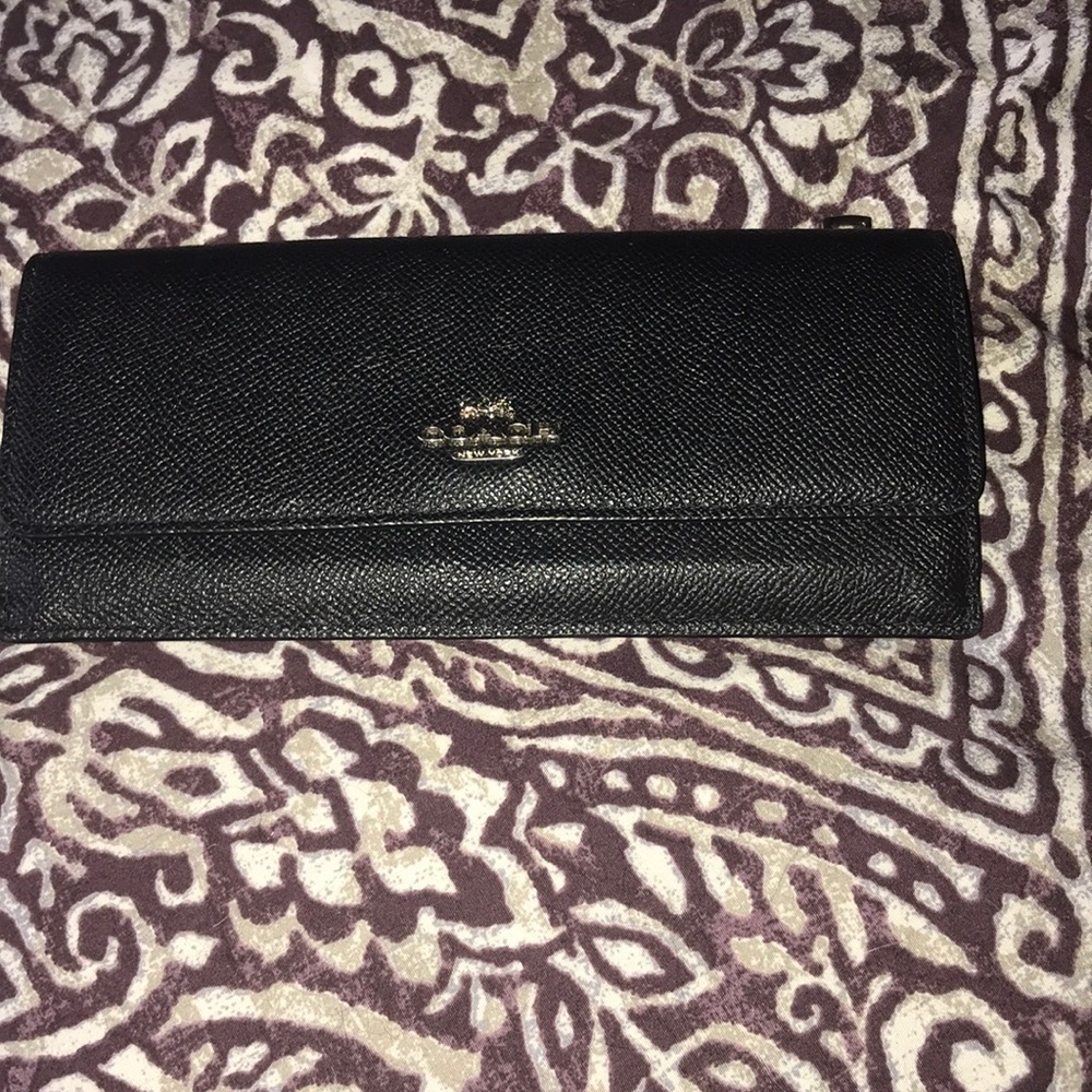 Black coach wallet
